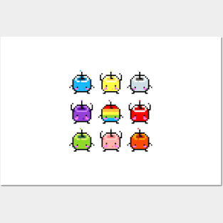 Stardew Valley Pastel Junimos - Color Posters and Art